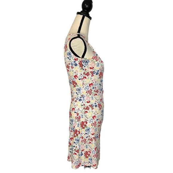 Tommy Hilfiger Early 2000s Multicolor Floral Sleeveless Wrap Dress Size Medium - Picture 5 of 6